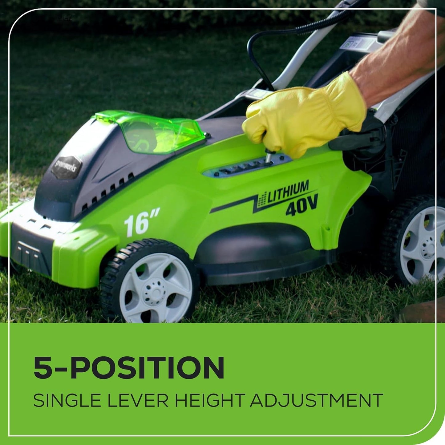 Greenworks 40V 16" Cordless (Push) Lawn Mower (75+ Compatible Tools)