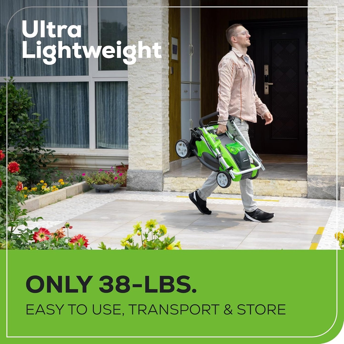 Greenworks 40V 16" Cordless (Push) Lawn Mower (75+ Compatible Tools)
